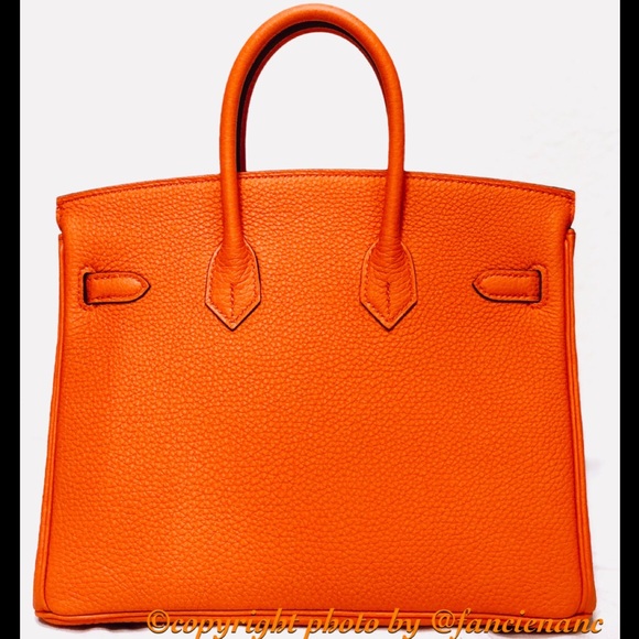 Hermes Birkin $17,500 NEW 2017, 25cm Orange Poppy - Picture 3 of 8